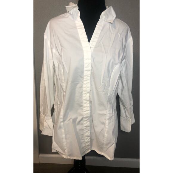 Riders by Lee Easy Care long sleeve button up blouse tailored women's size XL - Picture 1 of 6